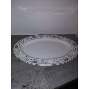 Claremont Fine Porcelain China Wade Sone Oval Platter 12" x 9"